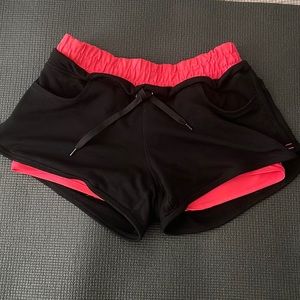 Jenni Women's 2-in-1 Quick Dry Mesh Yoga Shorts Girls Workout Running Shorts